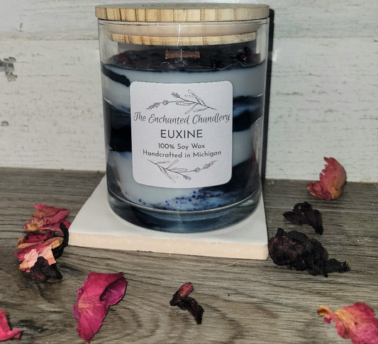Euxine- Ozone + Sea Salt 6oz Wood Wick Soy Candle - The Enchanted Chandlery