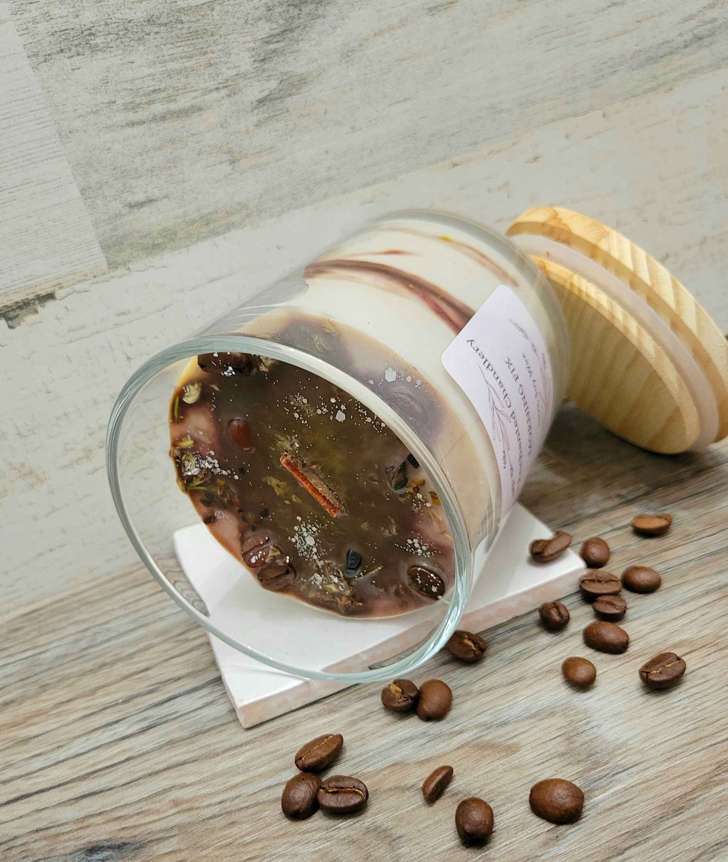 Morning Fix – Scented Soy Candle | Wooden Wick, Clean-Burning (6 oz)