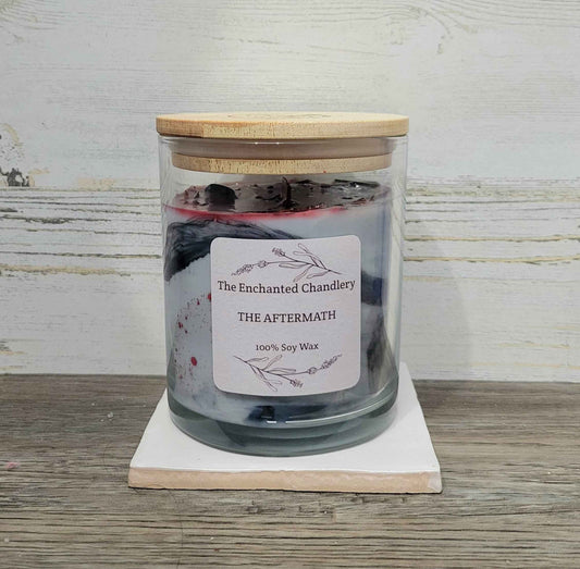 The Aftermath – Scented Soy Candle | Wooden Wick, Clean-Burning (12 oz)