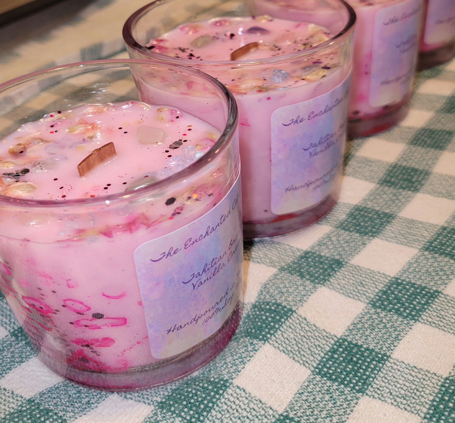 12 oz Highly Scented Hand Poured Soy Wax Candles - The Enchanted Chandlery