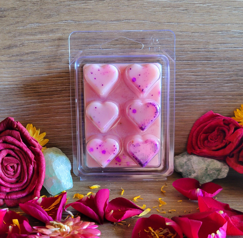 Clamshell Soy Melts- 6 Cavity, Highly Scented, Herbal Infused - The Enchanted Chandlery