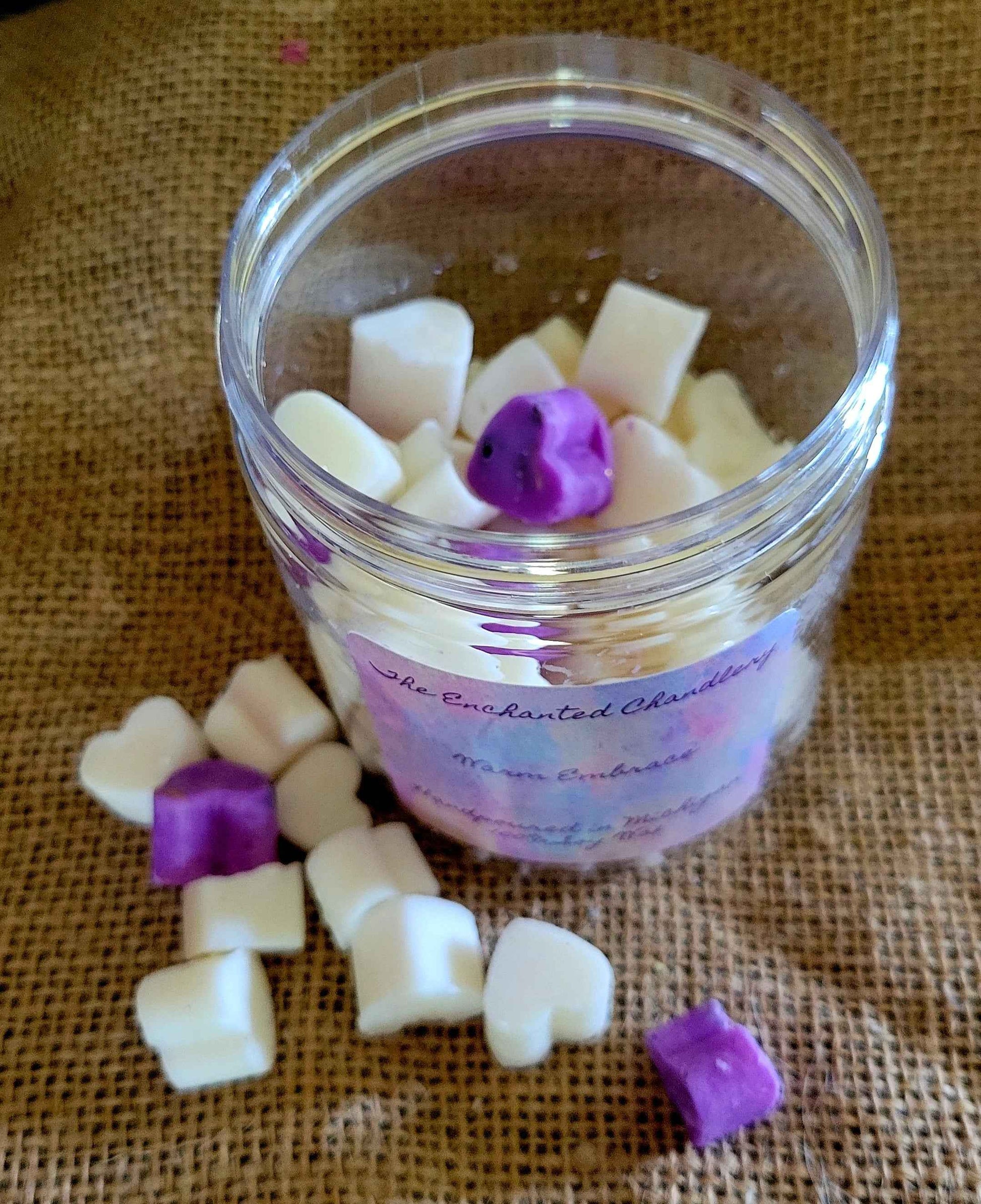 Heart-Shaped Soy Wax Tarts – Herbal Infused | Long-Lasting Eco-Friendly Fragrance | 100% Soy Wax