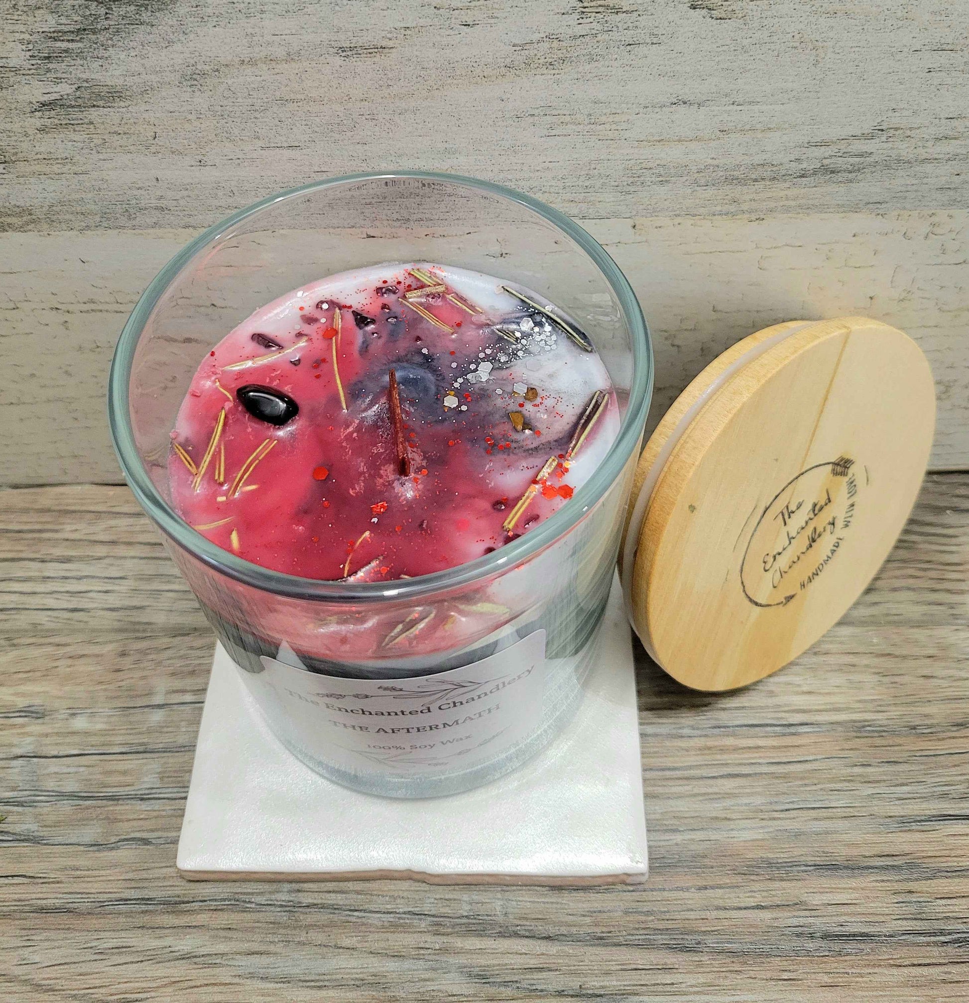 The Aftermath – Scented Soy Candle | Wooden Wick, Clean-Burning (12 oz)