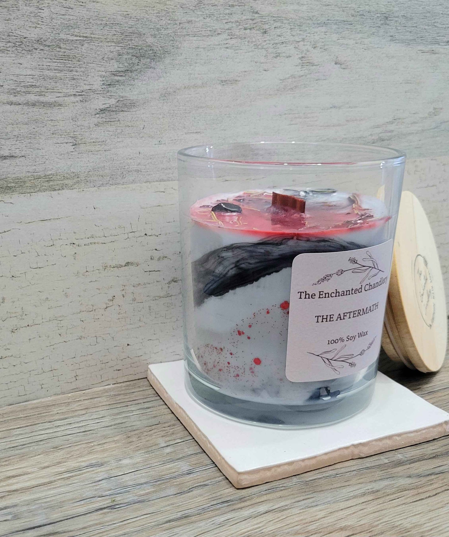 The Aftermath – Scented Soy Candle | Wooden Wick, Clean-Burning (12 oz)