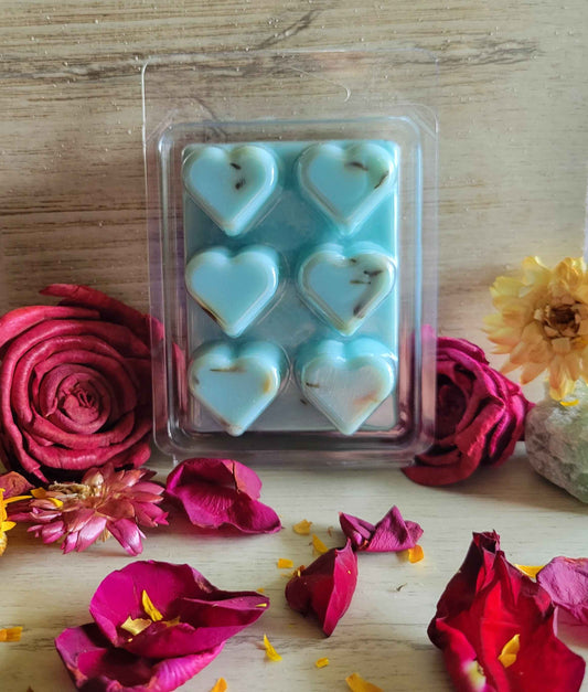 Clamshell Soy Melts- 6 Cavity, Highly Scented, Herbal Infused