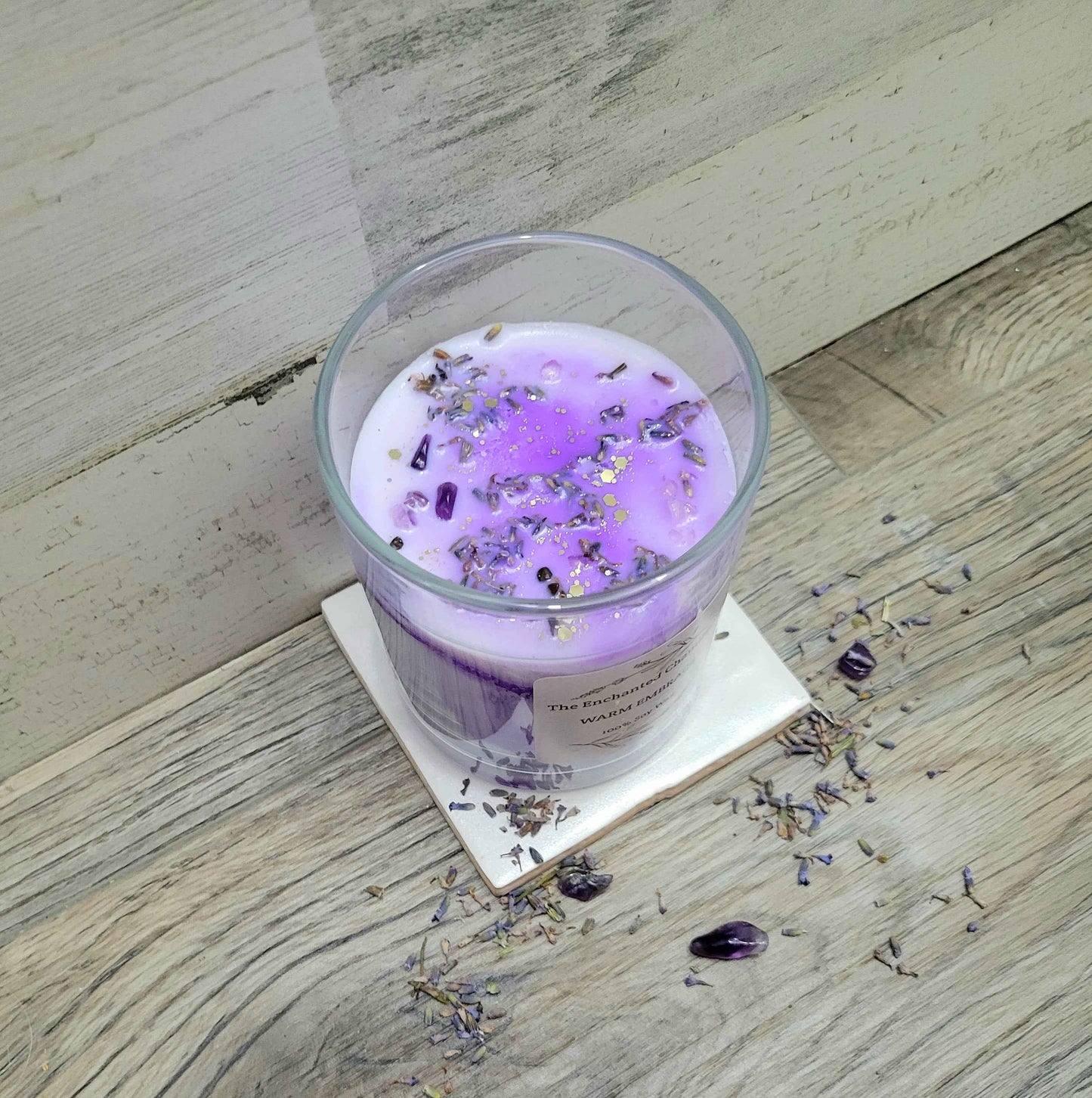 Warm Embrace – Scented Soy Candle | Wooden Wick, Clean-Burning (12 oz)