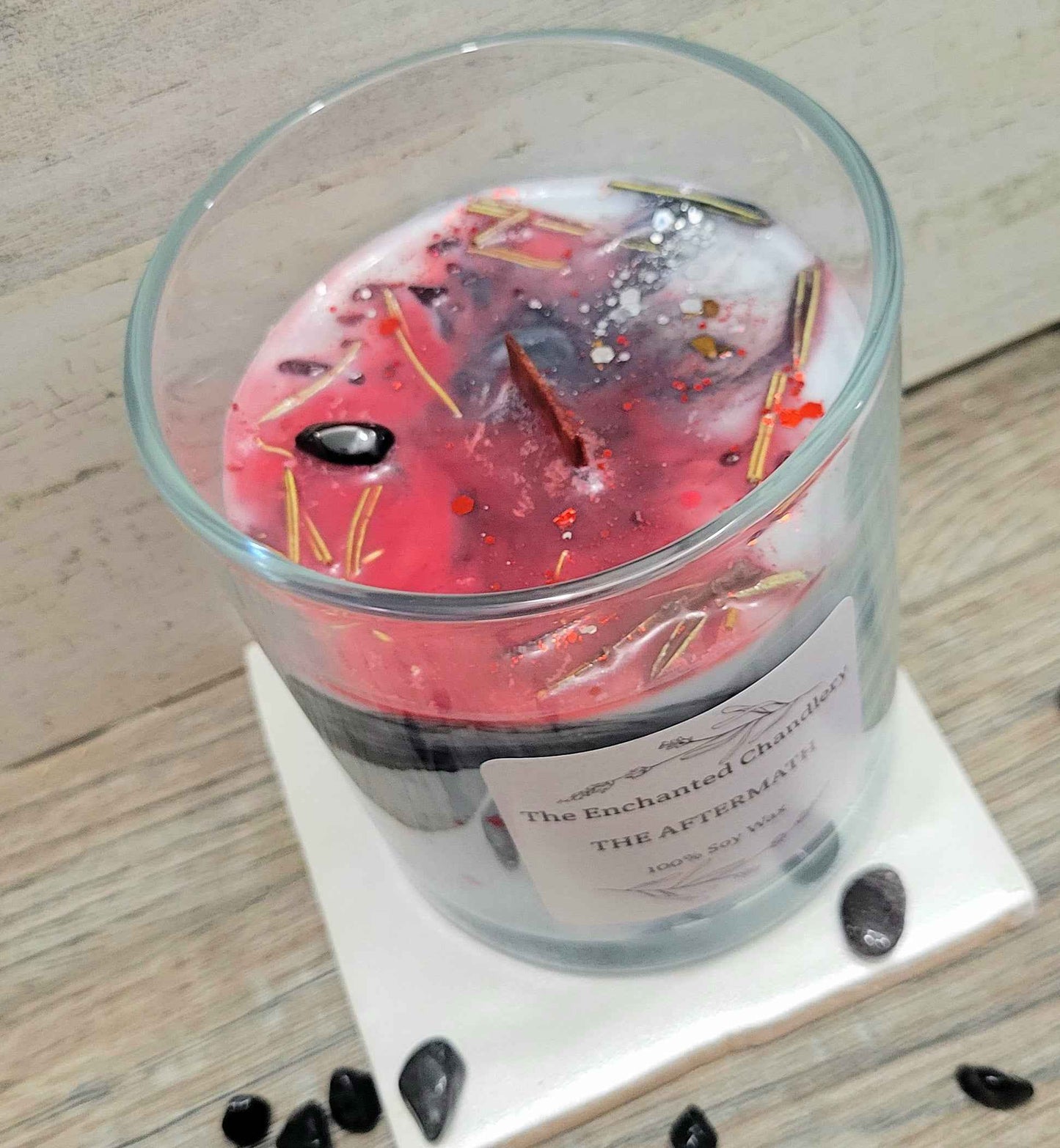 The Aftermath – Scented Soy Candle | Wooden Wick, Clean-Burning (12 oz)