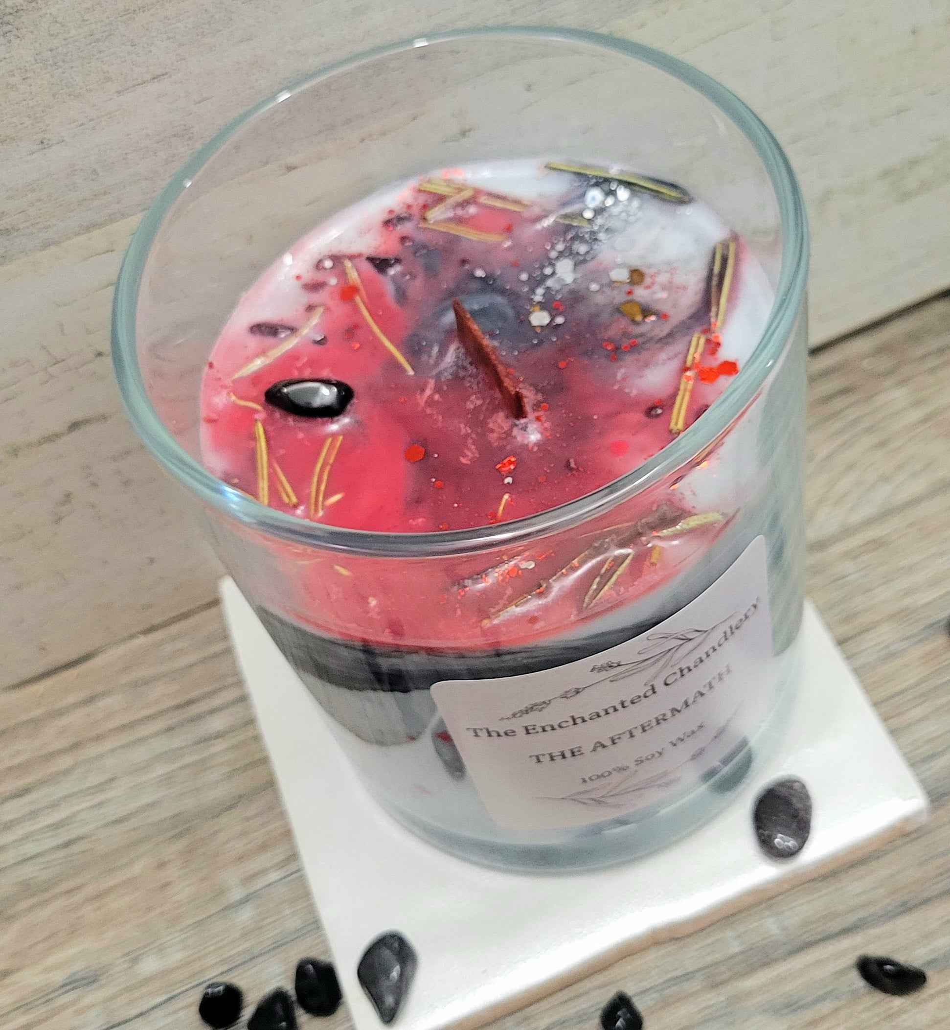 The Aftermath – Scented Soy Candle | Wooden Wick, Clean-Burning (12 oz)